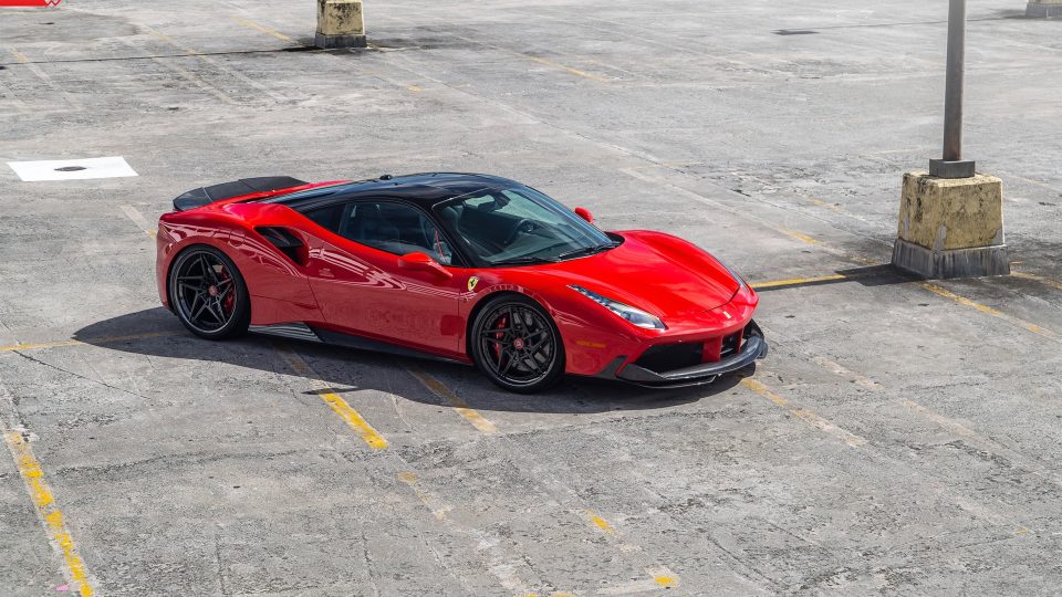 FERRARI 488 GTB | Rosso Corsa | on ANRKY S3-X3 | Satin Black