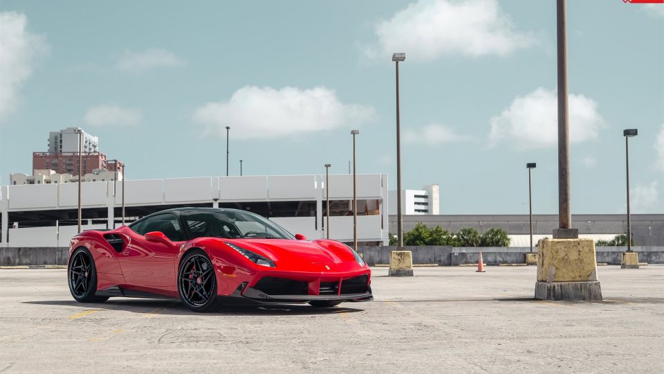 FERRARI 488 GTB | Rosso Corsa | on ANRKY S3-X3 | Satin Black