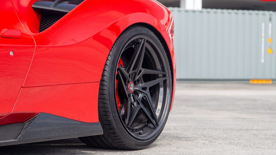 FERRARI 488 GTB | Rosso Corsa | on ANRKY S3-X3 | Satin Black