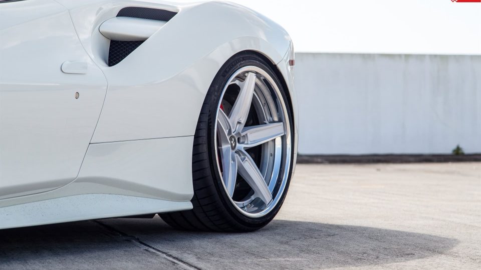 Ferrari 488 Spider | Bianco Avus | on ANRKY AN35 | Brushed Clear
