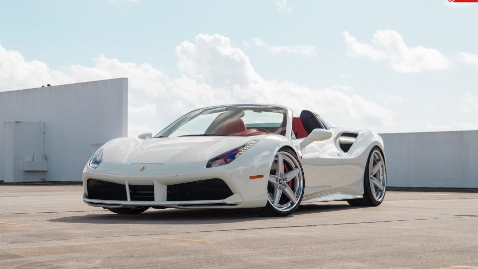 Ferrari 488 Spider | Bianco Avus | on ANRKY AN35 | Brushed Clear