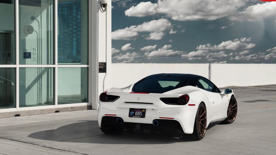 Ferrari 488 GTB | Bianco Avus | on ANRKY AN14 | Frozen Polished Bronze