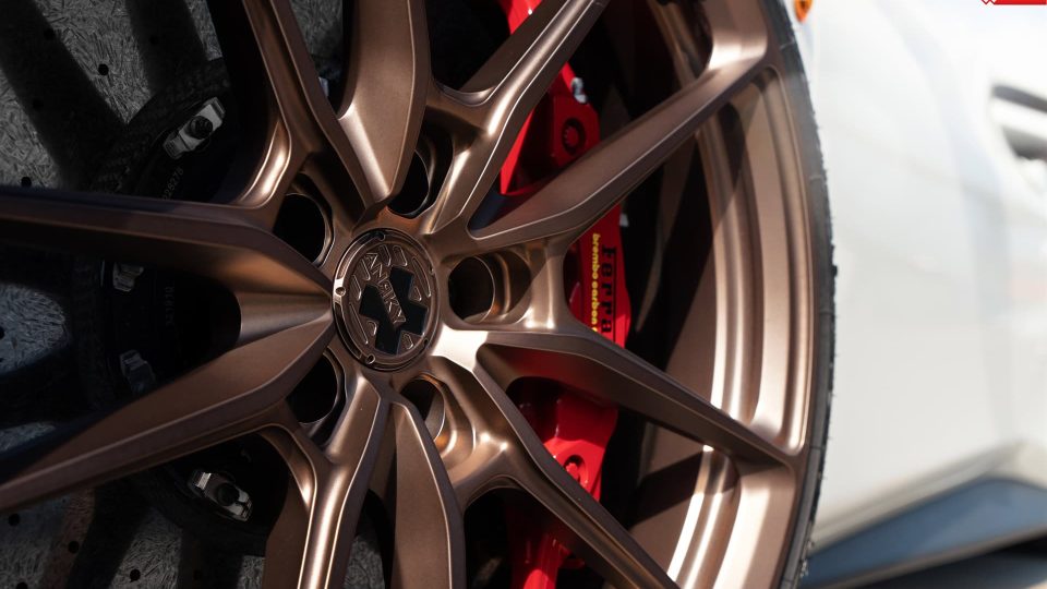 Ferrari 488 GTB | Bianco Avus | on ANRKY AN14 | Frozen Polished Bronze