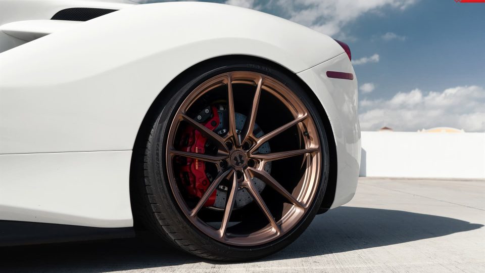 Ferrari 488 GTB | Bianco Avus | on ANRKY AN14 | Frozen Polished Bronze