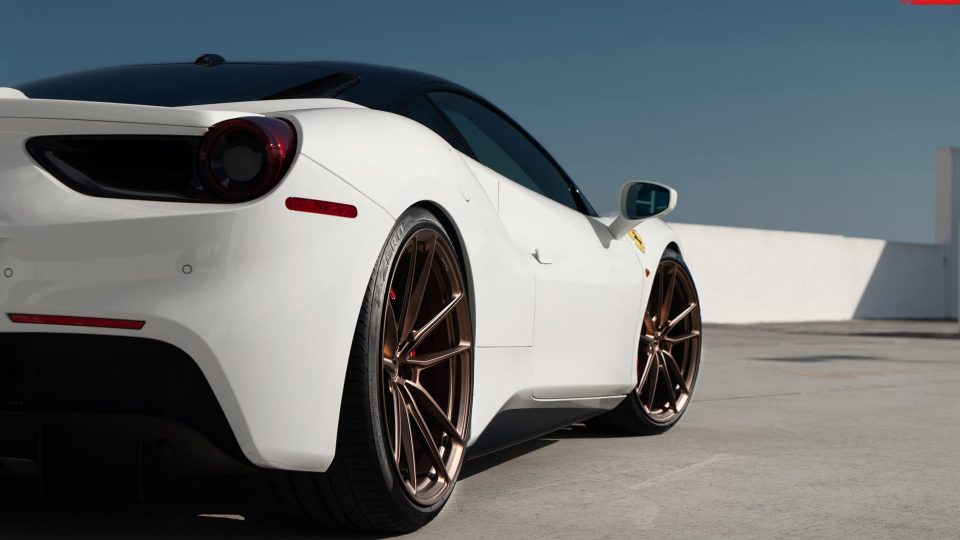 Ferrari 488 GTB | Bianco Avus | on ANRKY AN14 | Frozen Polished Bronze