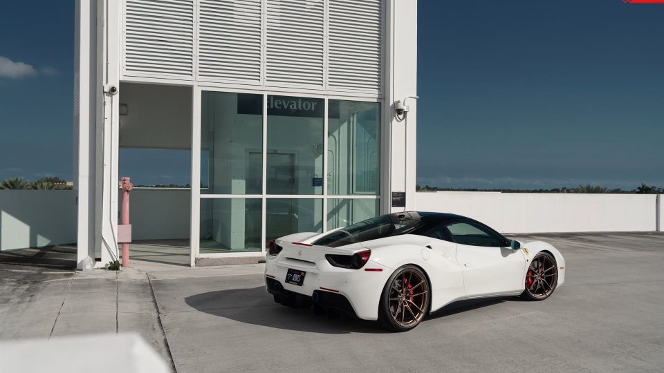 Ferrari 488 GTB | Bianco Avus | on ANRKY AN14 | Frozen Polished Bronze