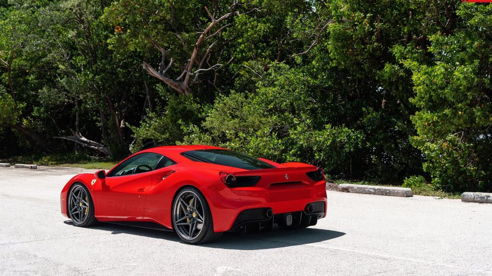 Ferrari 488 GTB | Rosso Corza | on ANRKY S3-X3 | Polished Smoke
