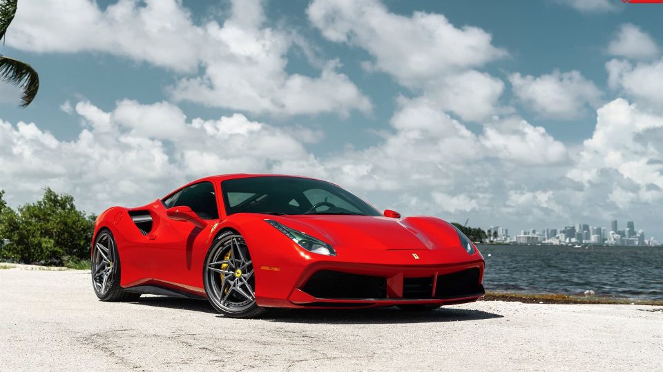 Ferrari 488 GTB | Rosso Corza | on ANRKY S3-X3 | Polished Smoke