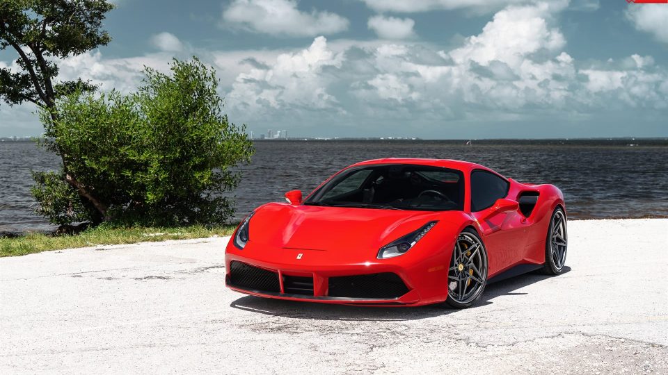 Ferrari 488 GTB | Rosso Corza | on ANRKY S3-X3 | Polished Smoke