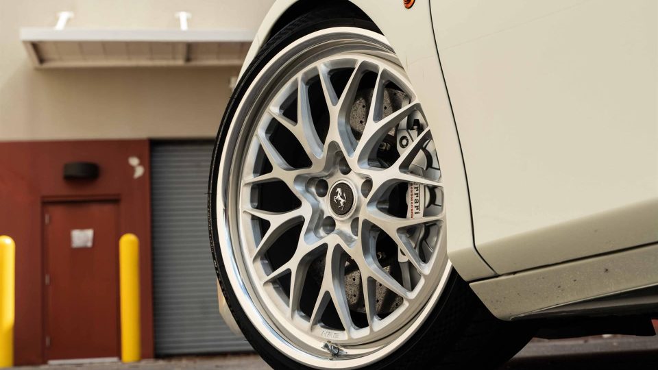 Ferrari 488 GTB | Bianco Fuji | on HRE 520 FMR | Brushed Clear