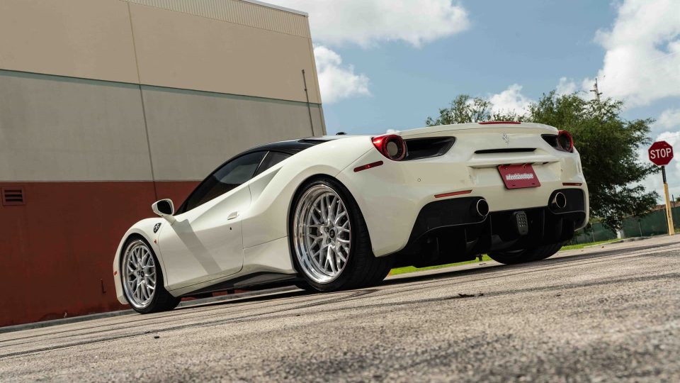 Ferrari 488 GTB | Bianco Fuji | on HRE 520 FMR | Brushed Clear