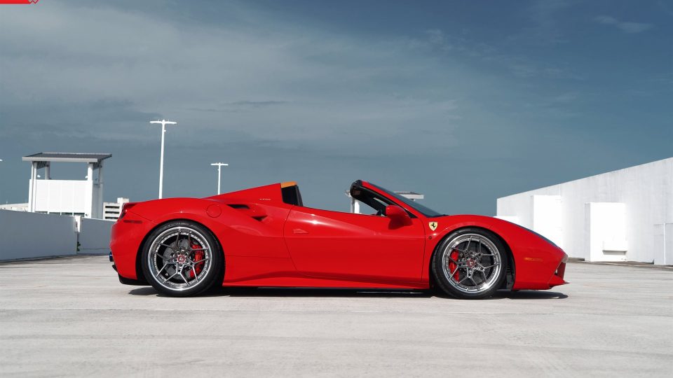 Ferrari 488 Spider | Rosso Corza | ANRKY S3-X4 | Polished Dark Clear