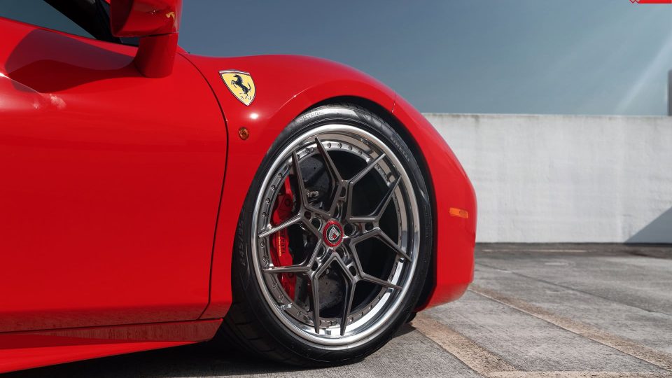 Ferrari 488 Spider | Rosso Corza | ANRKY S3-X4 | Polished Dark Clear