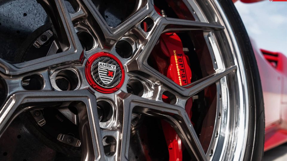 Ferrari 488 Spider | Rosso Corza | ANRKY S3-X4 | Polished Dark Clear