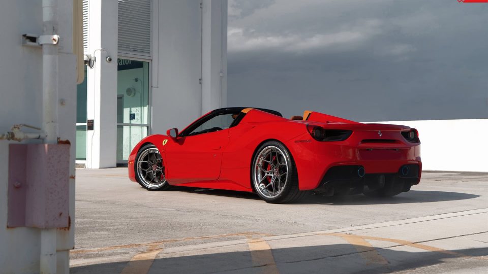 Ferrari 488 Spider | Rosso Corza | ANRKY S3-X4 | Polished Dark Clear