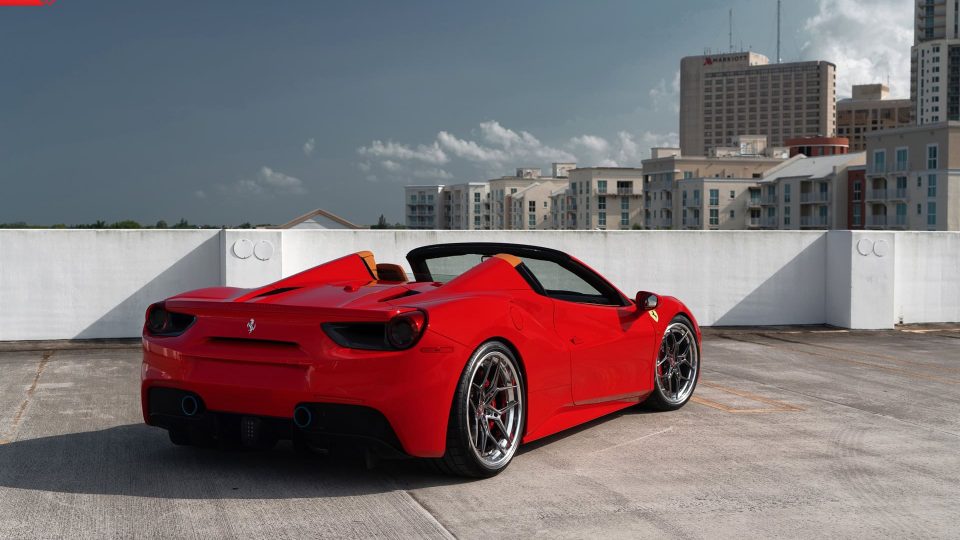 Ferrari 488 Spider | Rosso Corza | ANRKY S3-X4 | Polished Dark Clear