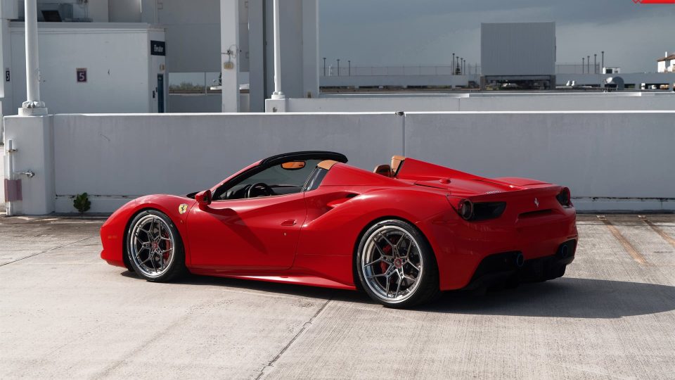 Ferrari 488 Spider | Rosso Corza | ANRKY S3-X4 | Polished Dark Clear