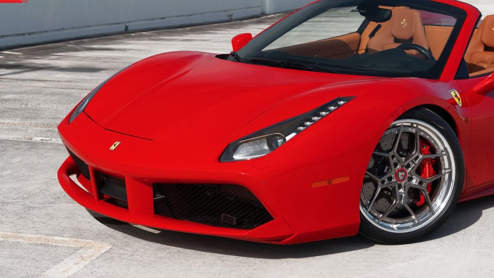 Ferrari 488 Spider | Rosso Corza | ANRKY S3-X4 | Polished Dark Clear