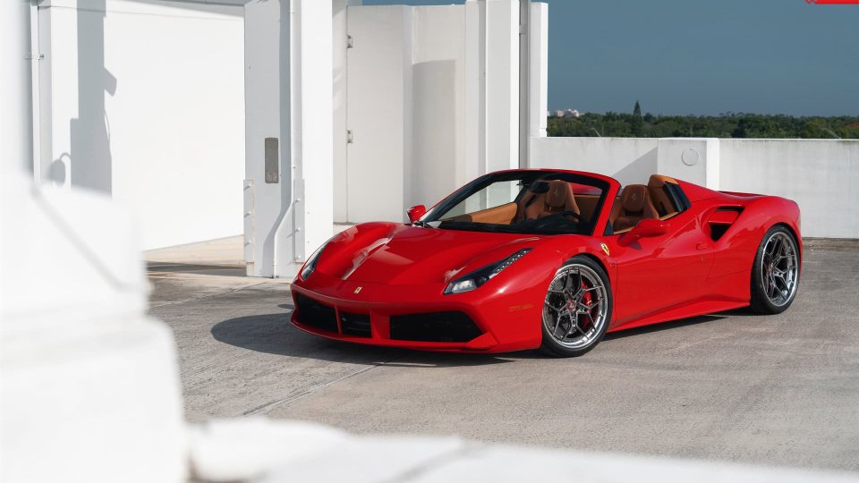 Ferrari 488 Spider | Rosso Corza | ANRKY S3-X4 | Polished Dark Clear