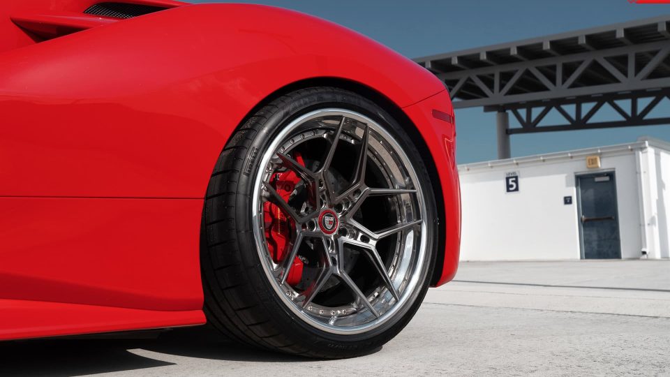 Ferrari 488 Spider | Rosso Corza | ANRKY S3-X4 | Polished Dark Clear
