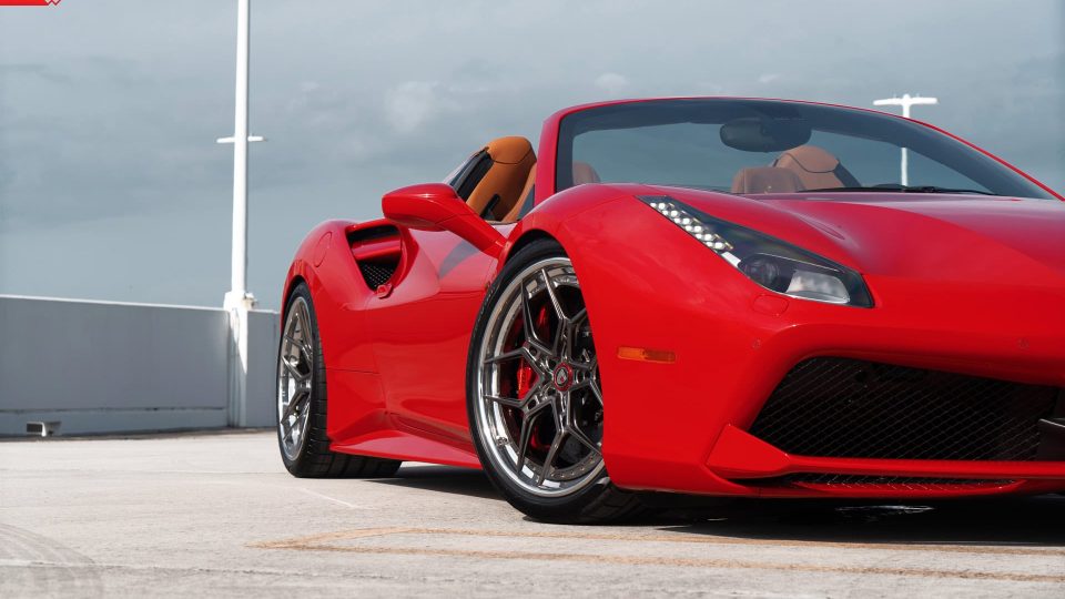Ferrari 488 Spider | Rosso Corza | ANRKY S3-X4 | Polished Dark Clear