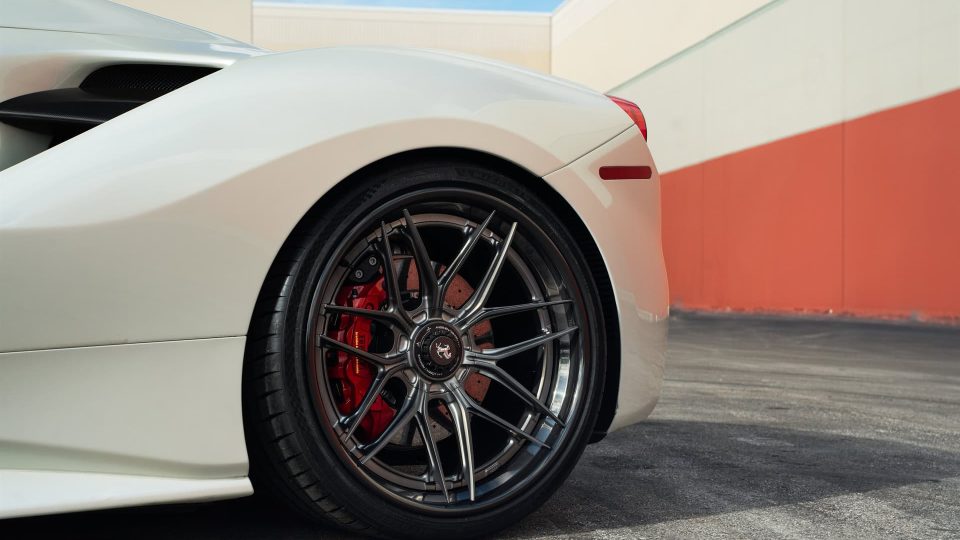 Ferrari 488 Pista | Bianco Avus | on 1886 XR004 | Frozen Polished Liquid Smoke