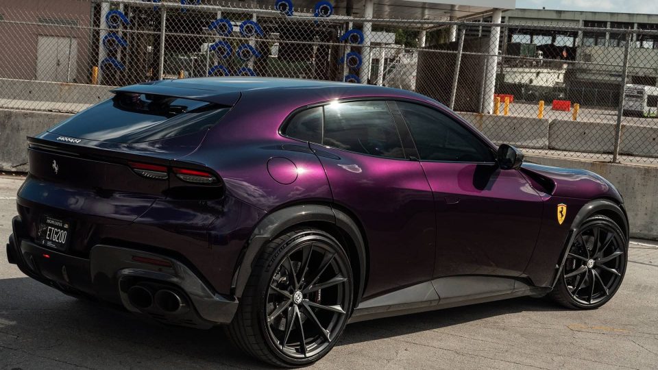 Ferrari Purosangue | Hong Kong Viola | on HRE P204 | Satin Black