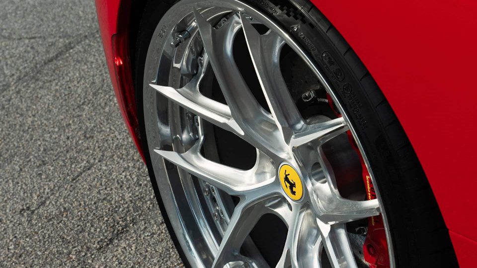 Ferrari SF90 | Rosso Corza | on HRE S101SC | Brushed Clear