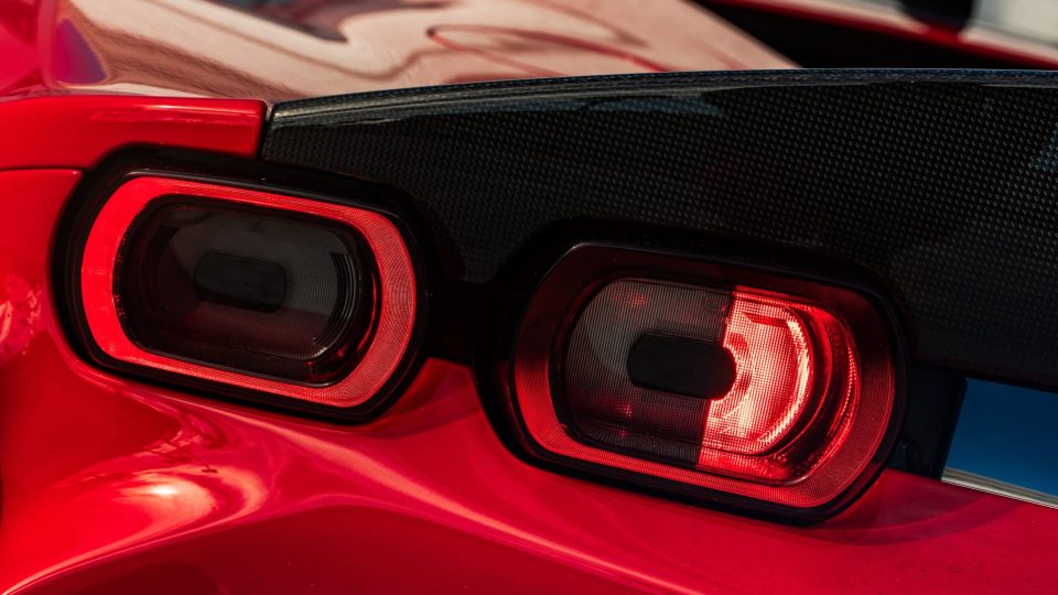 Ferrari SF90 | Rosso Corza | on HRE S101SC | Brushed Clear