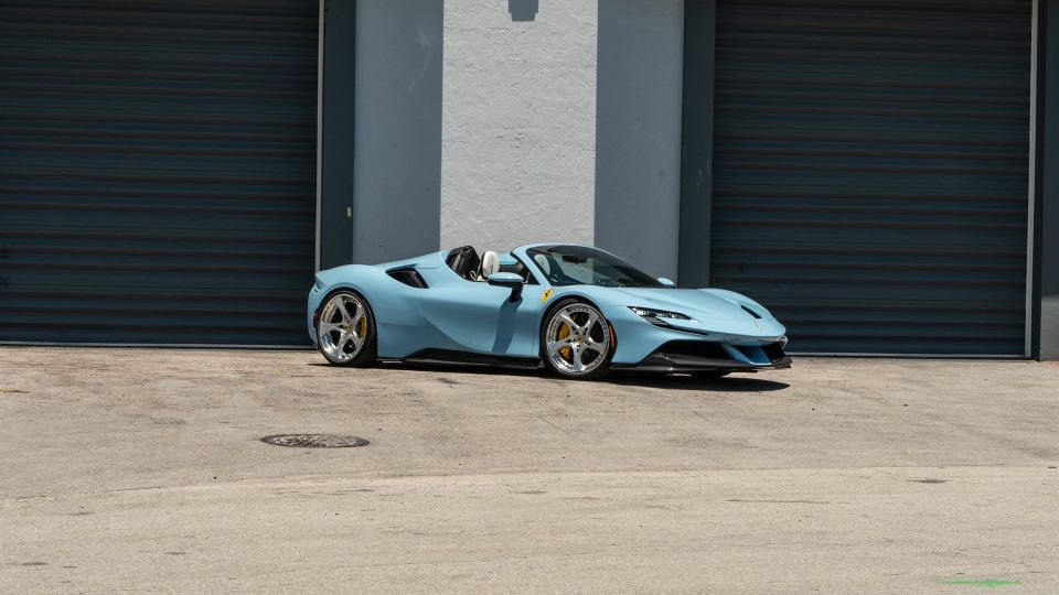 Ferrari SF90 | Azzurro La Platta | on ANRKY XR-305 | Polished Clear