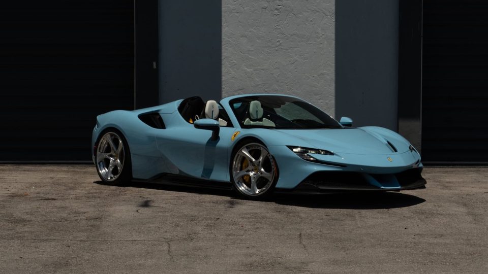 Ferrari SF90 | Azzurro La Platta | on ANRKY XR-305 | Polished Clear