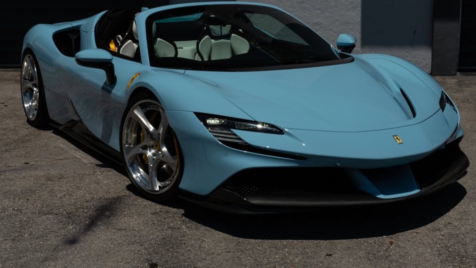 Ferrari SF90 | Azzurro La Platta | on ANRKY XR-305 | Polished Clear