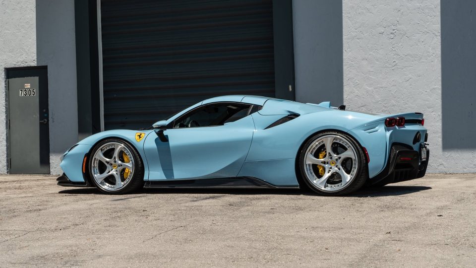 Ferrari SF90 | Azzurro La Platta | on ANRKY XR-305 | Polished Clear