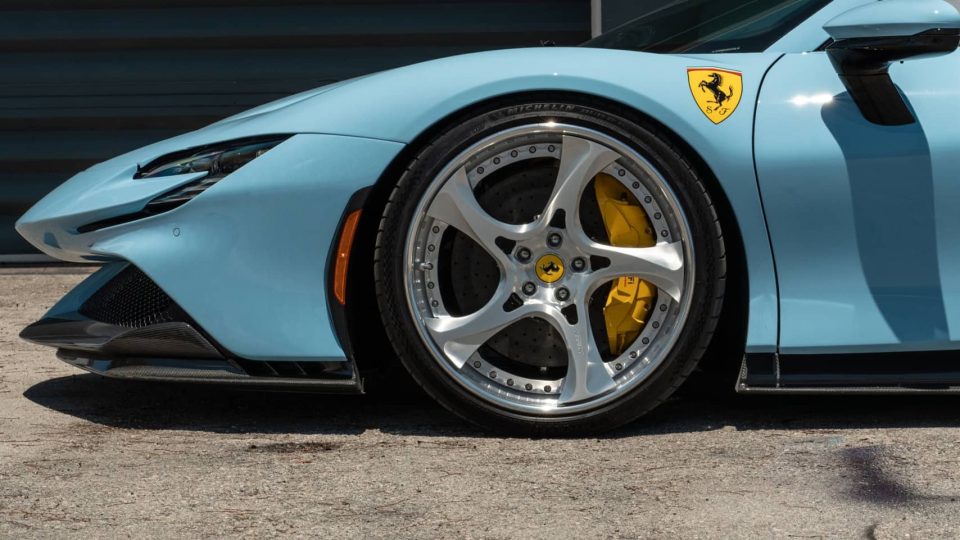 Ferrari SF90 | Azzurro La Platta | on ANRKY XR-305 | Polished Clear