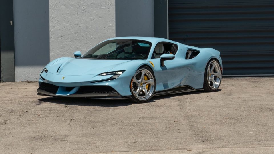 Ferrari SF90 | Azzurro La Platta | on ANRKY XR-305 | Polished Clear