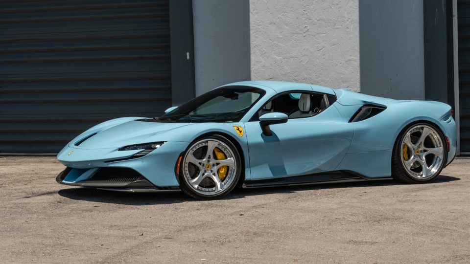 Ferrari SF90 | Azzurro La Platta | on ANRKY XR-305 | Polished Clear