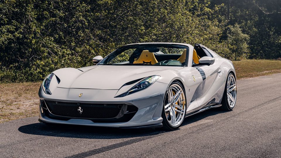 Ferarri 812 GTS | Grigio Squalo | on HRE S107SC | Brushed Clear