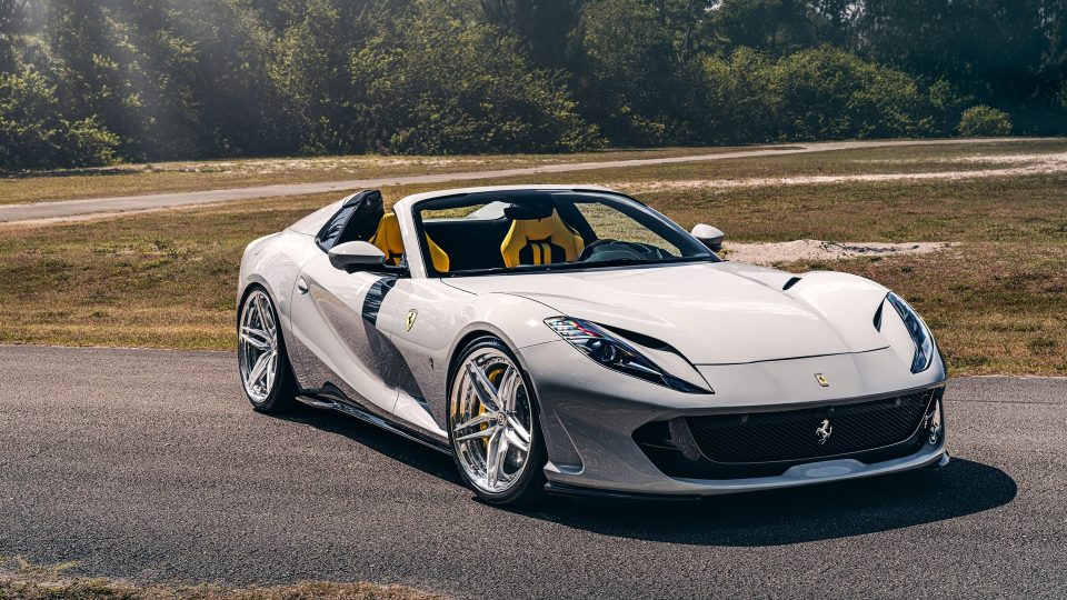 Ferarri 812 GTS | Grigio Squalo | on HRE S107SC | Brushed Clear