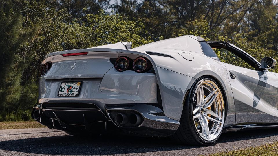 Ferarri 812 GTS | Grigio Squalo | on HRE S107SC | Brushed Clear