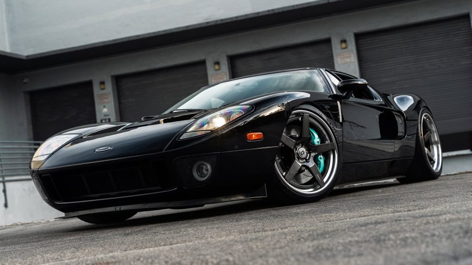 Ford GT MK1 | Black | on HRE RS105 | Polished Dark Clear