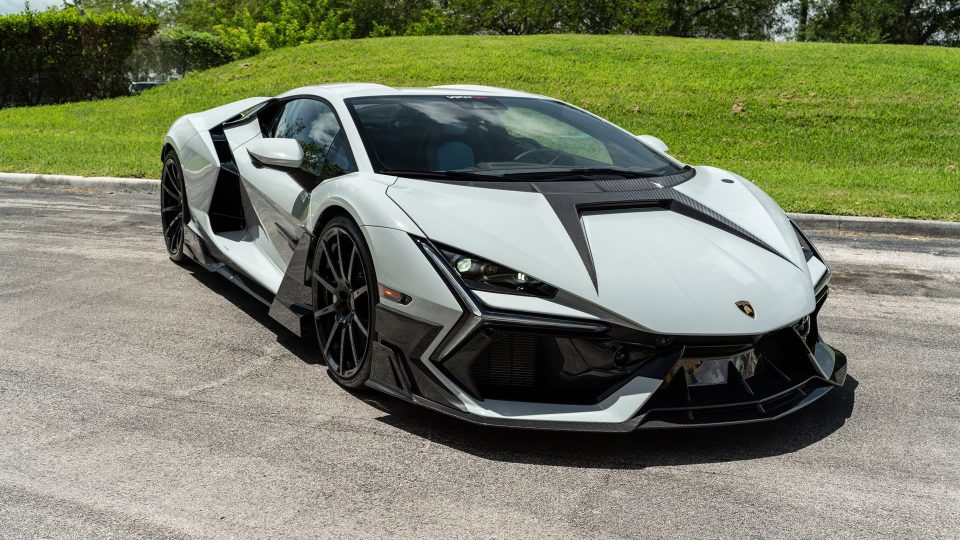 MANSORY Lamborghini Revuelto | Grigio Hati | on Mansory FV.10 Wheels | Gloss Black