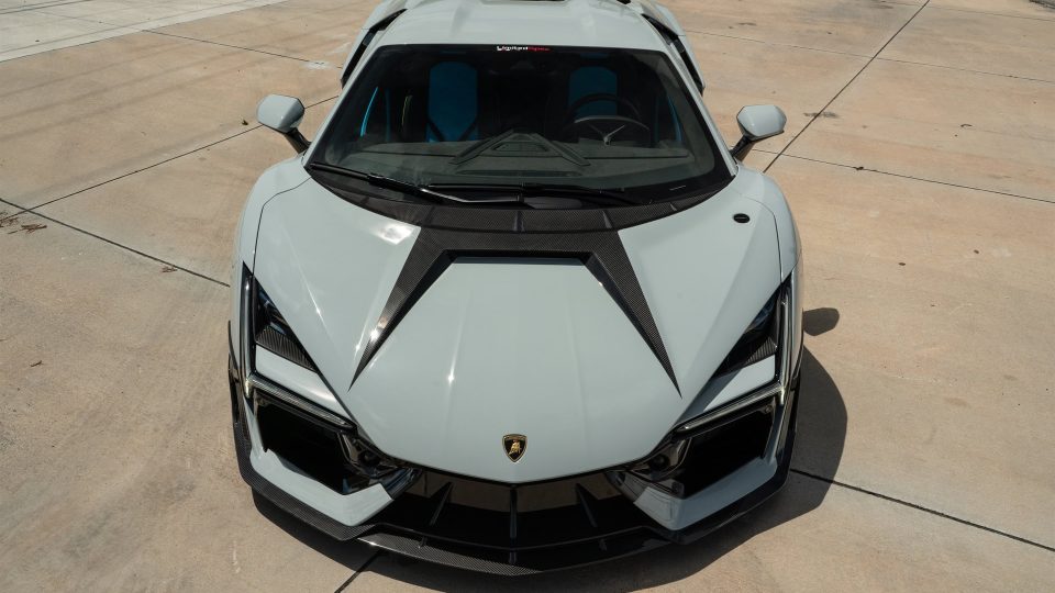 MANSORY Lamborghini Revuelto | Grigio Hati | on Mansory FV.10 Wheels | Gloss Black