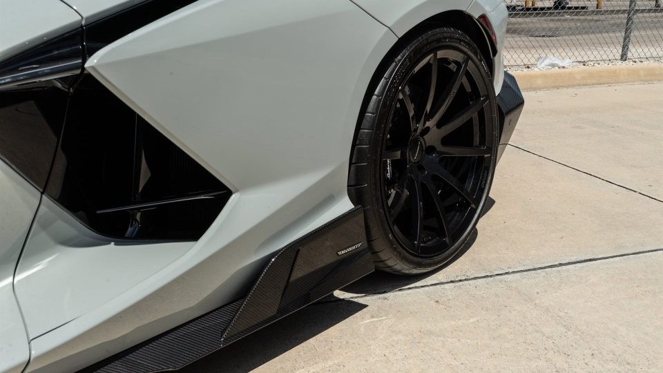 MANSORY Lamborghini Revuelto | Grigio Hati | on Mansory FV.10 Wheels | Gloss Black