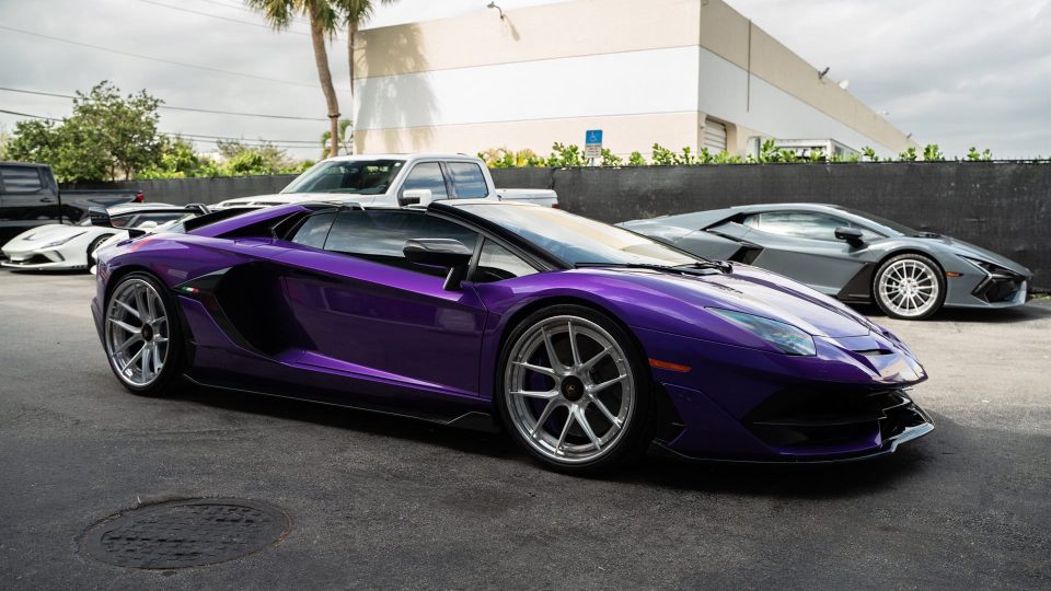 Lamborghini Aventador SVJ Roadster | Viola Parsafe | on ANRKY XR-301 | Brushed Clear