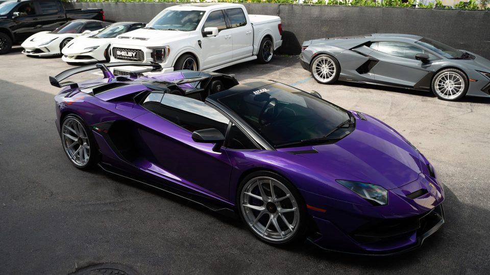 Lamborghini Aventador SVJ Roadster | Viola Parsafe | on ANRKY XR-301 | Brushed Clear