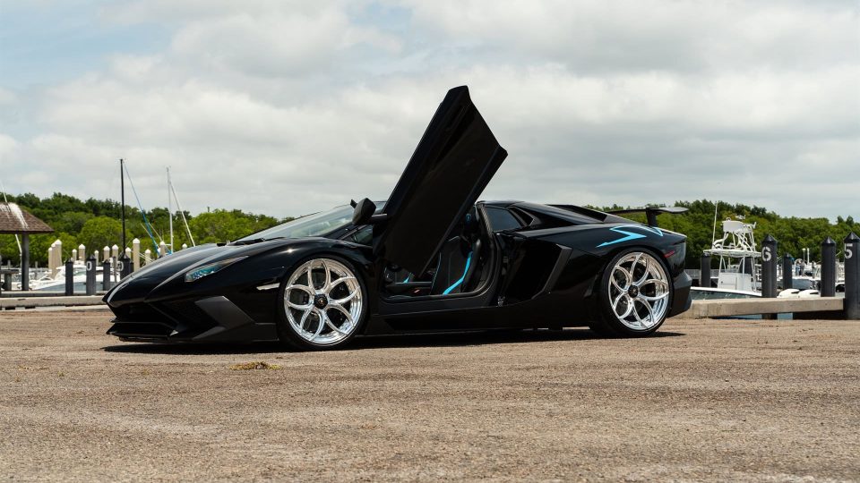 Lamborghini Aventador SV | Nero Noctis | on ANRKY S2-X0 | Polished Clear