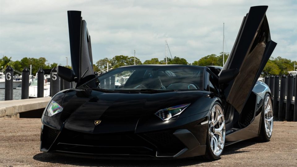 Lamborghini Aventador SV | Nero Noctis | on ANRKY S2-X0 | Polished Clear
