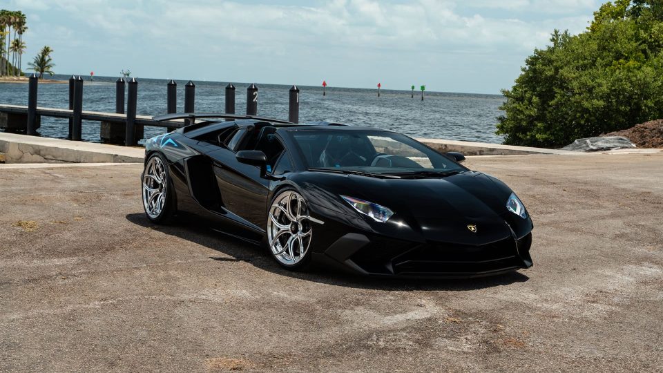 Lamborghini Aventador SV | Nero Noctis | on ANRKY S2-X0 | Polished Clear