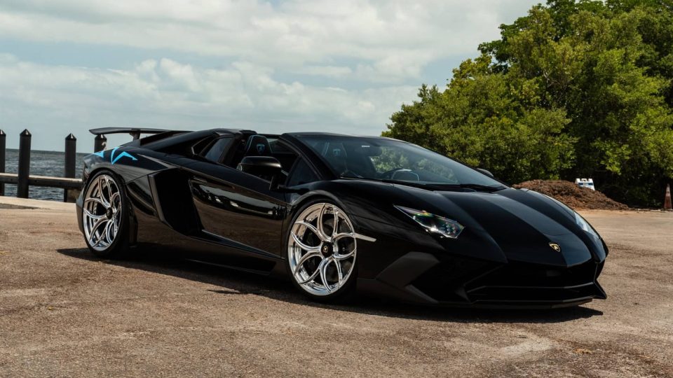 Lamborghini Aventador SV | Nero Noctis | on ANRKY S2-X0 | Polished Clear