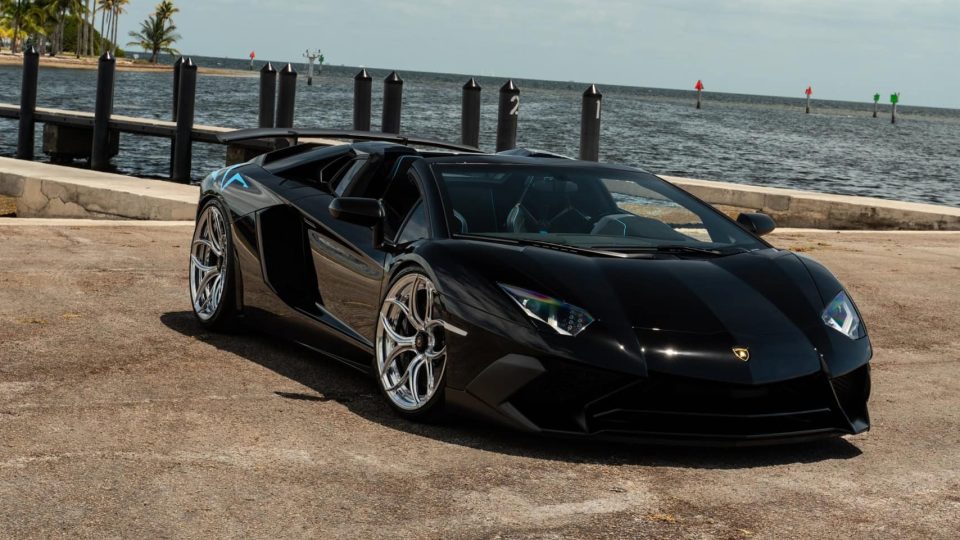 Lamborghini Aventador SV | Nero Noctis | on ANRKY S2-X0 | Polished Clear